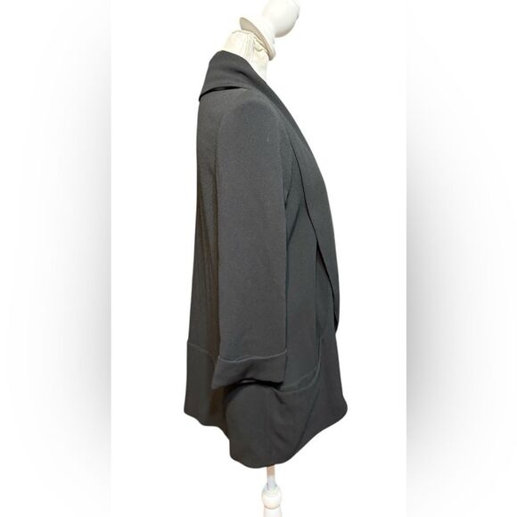Aritzia Wilfred Chevalier Black Casual Blazer waterfall - Picture 5 of 6